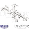 Grohe Grohtherm Ergomix Thermostat Basin Mixer Spares